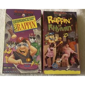 Bedrockin' &  Rappin & Rappin' N' Rhymin' & Hanna Barbera Children's NOS NIP VHS